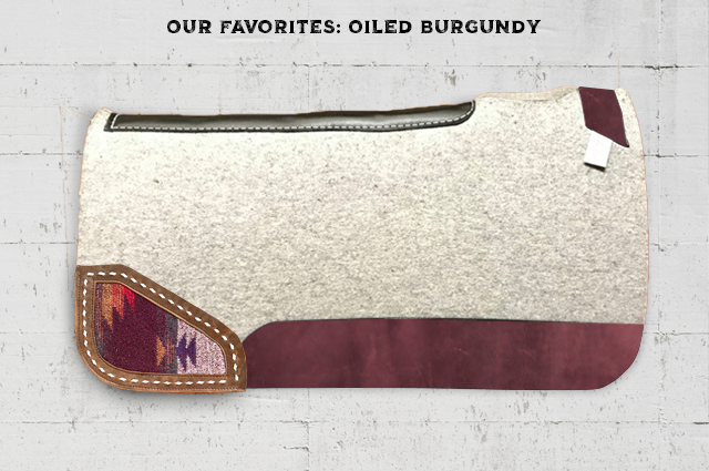 Burgundy western saddle pad new arrivals